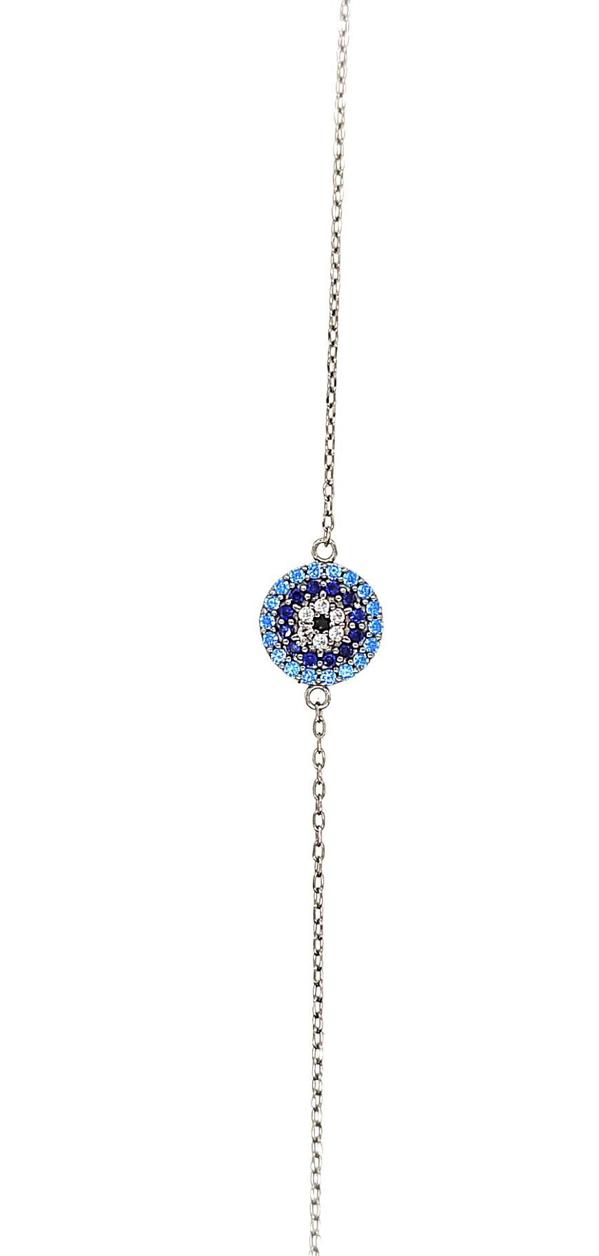 Evil eye bracelet aqua color
