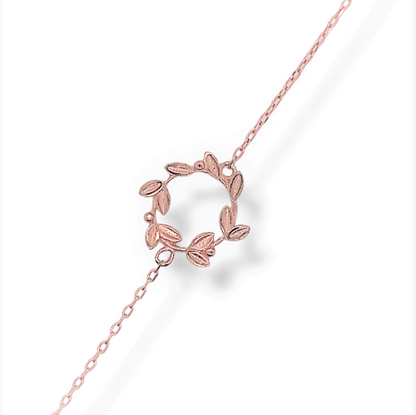 Olive Wreath Silver Bracelet