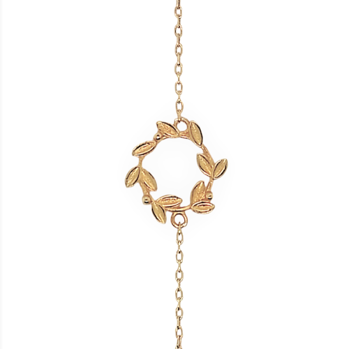 Olive Wreath Silver Bracelet