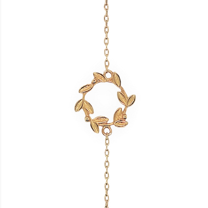 Olive Wreath Silver Bracelet