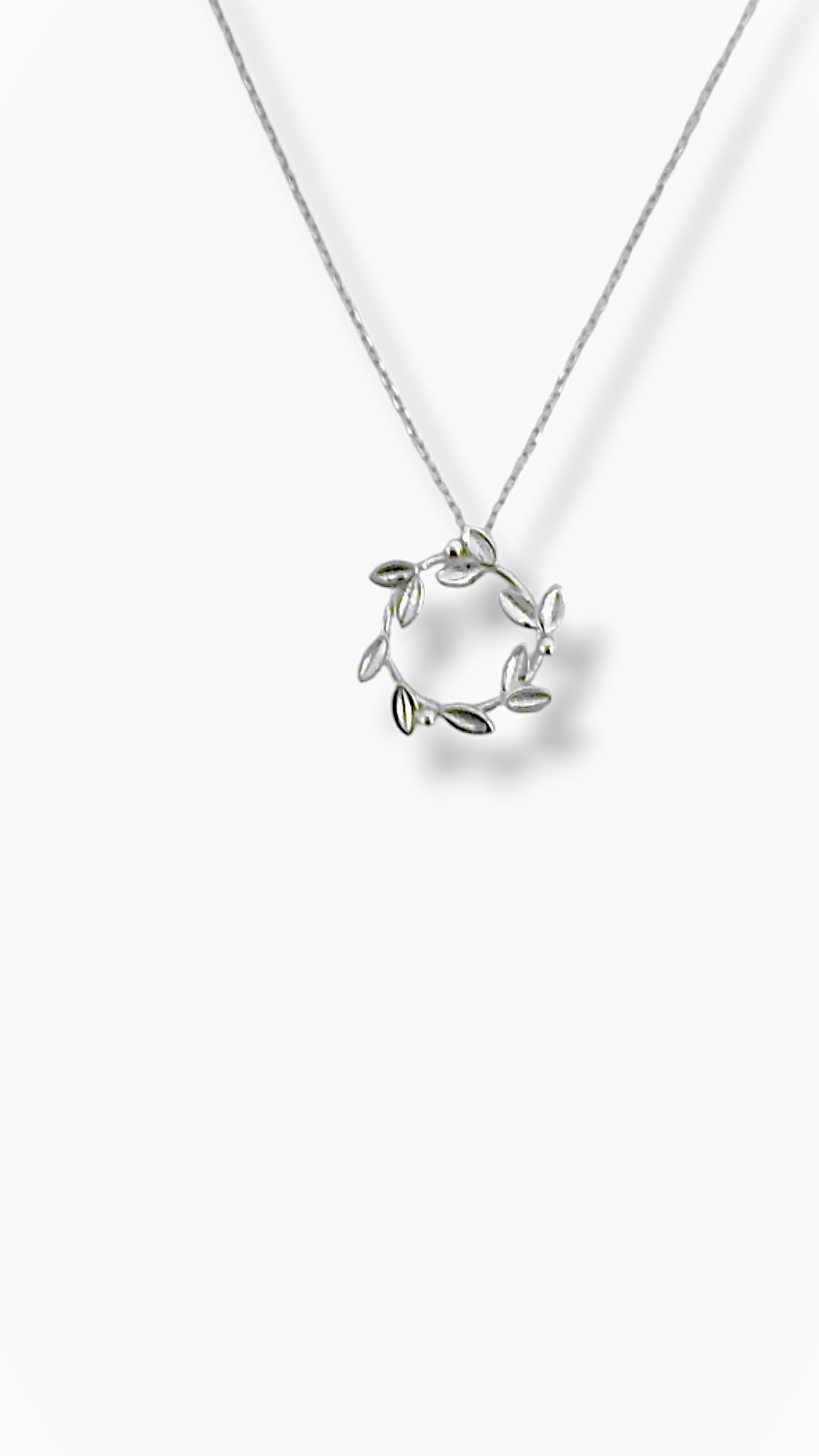 Olive Wreath Silver necklace