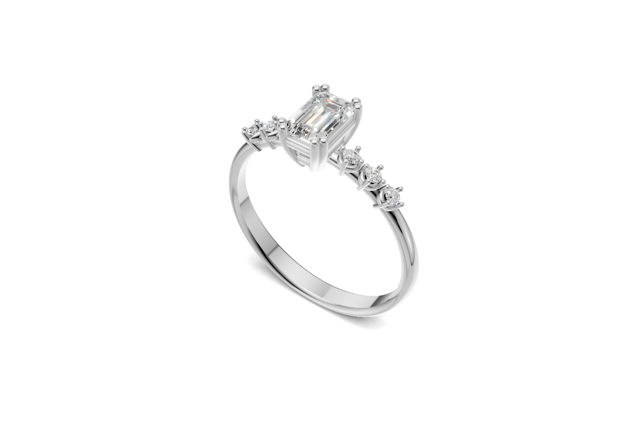 The Astra Emerald ring