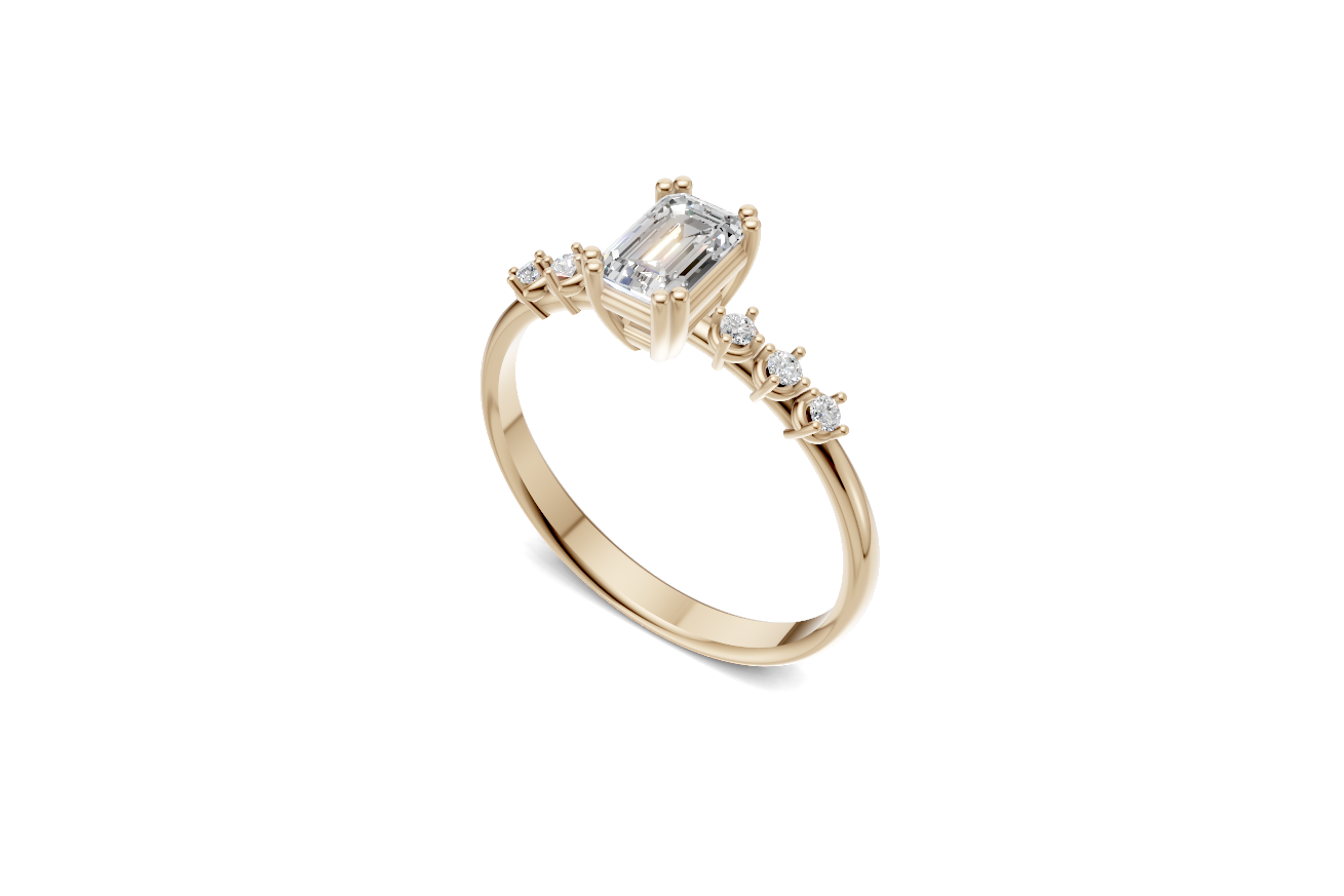 The Astra Emerald ring