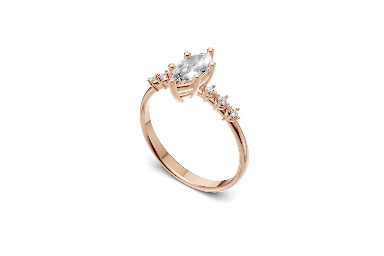 The Astra Marquise ring