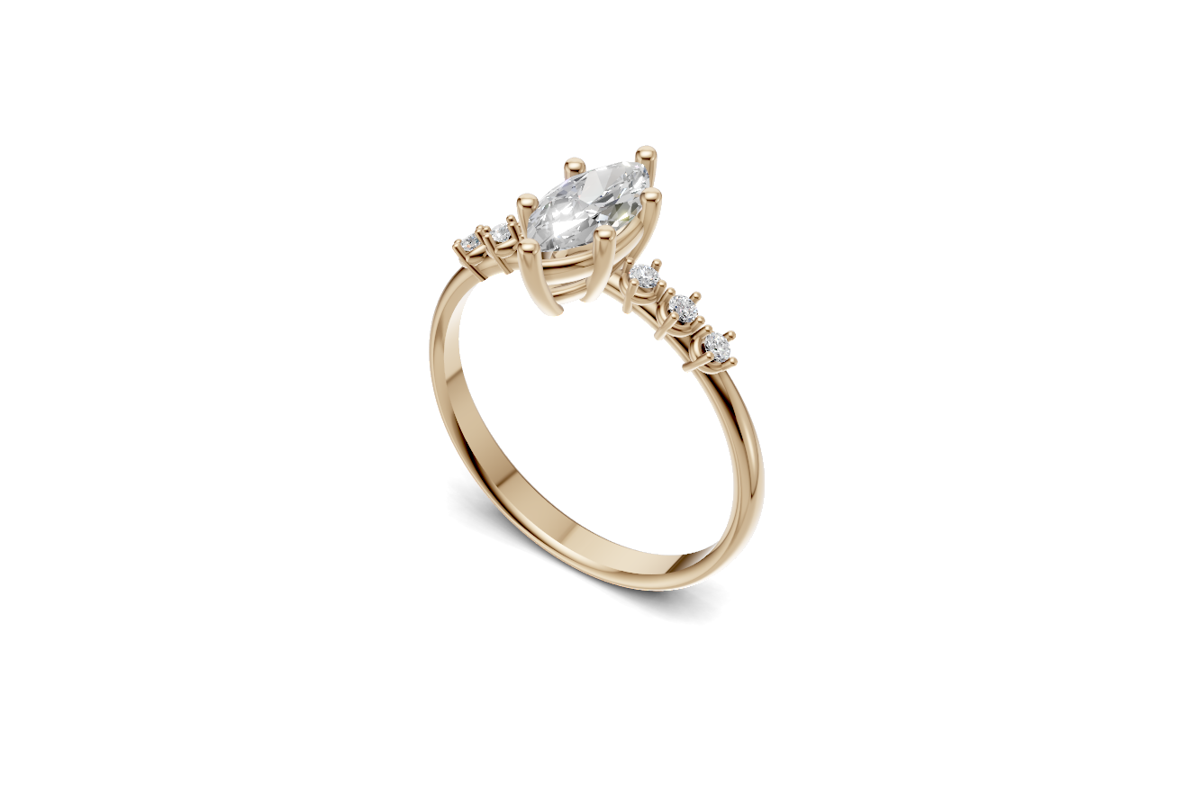 The Astra Marquise ring