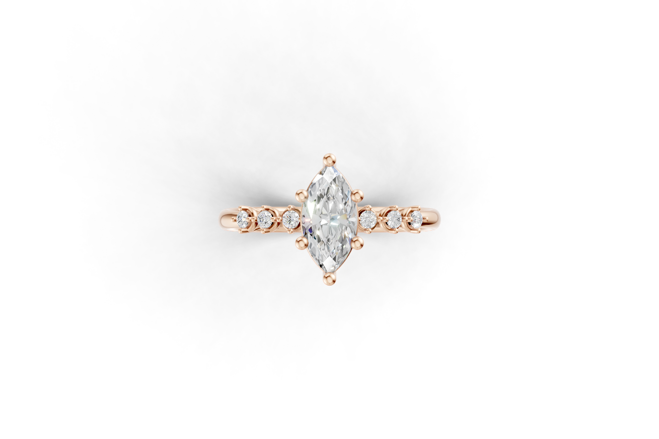 The Astra Marquise ring