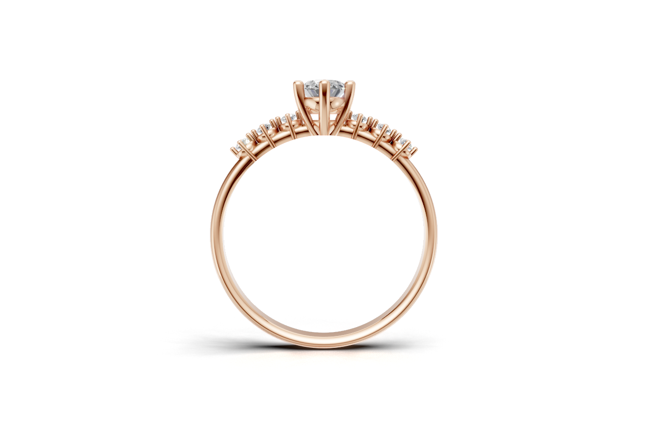 Μονόπετρο οβάλ και πλαϊνές πέτρες με δοντάκια!