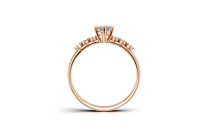 Μονόπετρο οβάλ και πλαϊνές πέτρες με δοντάκια!