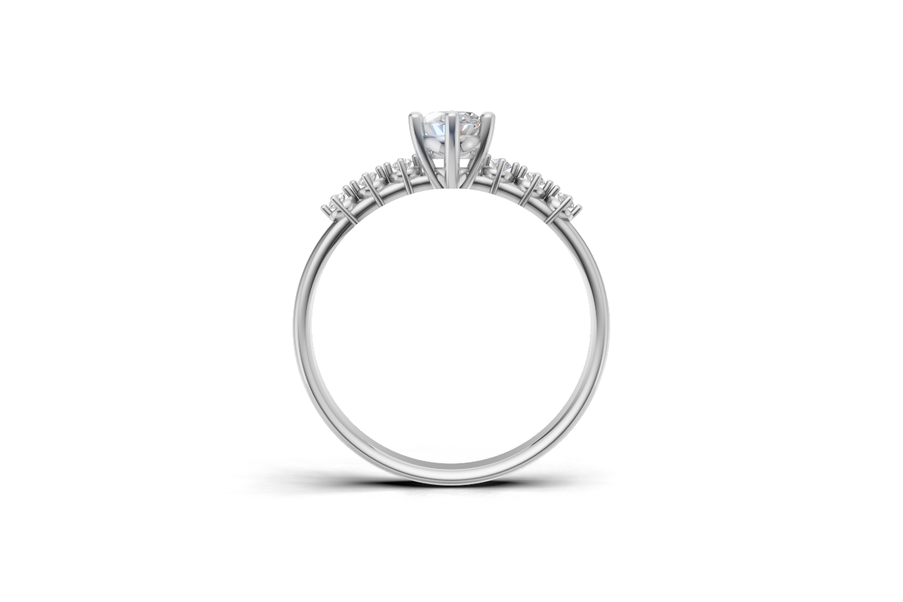 Μονόπετρο οβάλ και πλαϊνές πέτρες με δοντάκια!