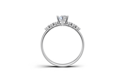 Μονόπετρο οβάλ και πλαϊνές πέτρες με δοντάκια!