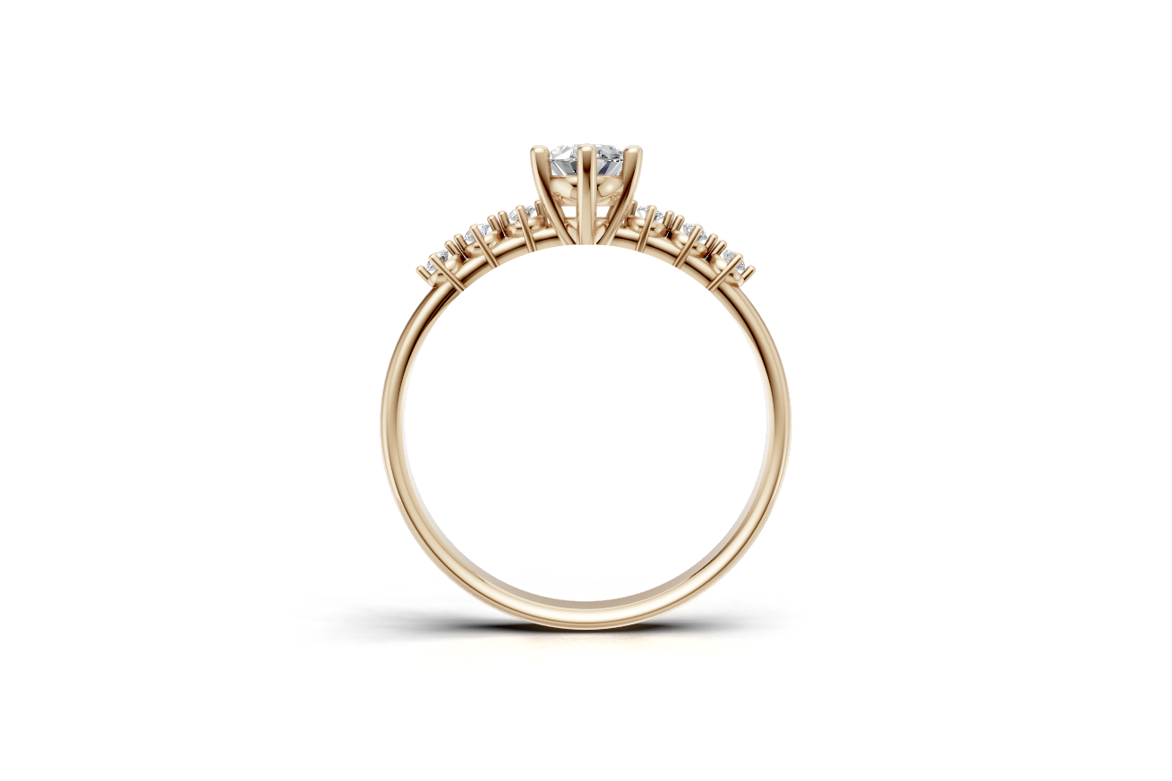 Μονόπετρο οβάλ και πλαϊνές πέτρες με δοντάκια!