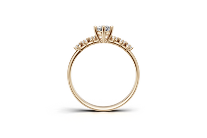 Μονόπετρο οβάλ και πλαϊνές πέτρες με δοντάκια!