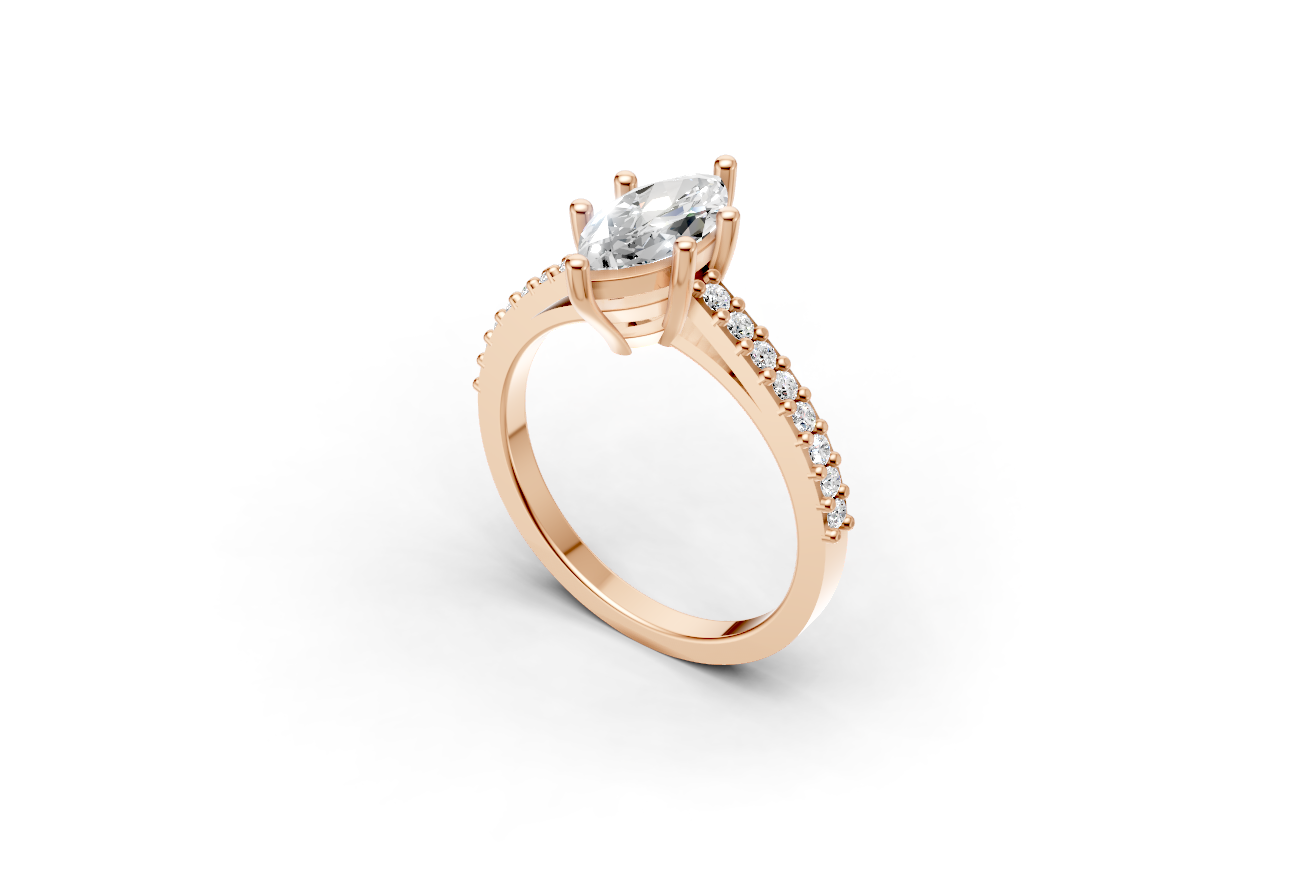 The Cathedral pave ring
