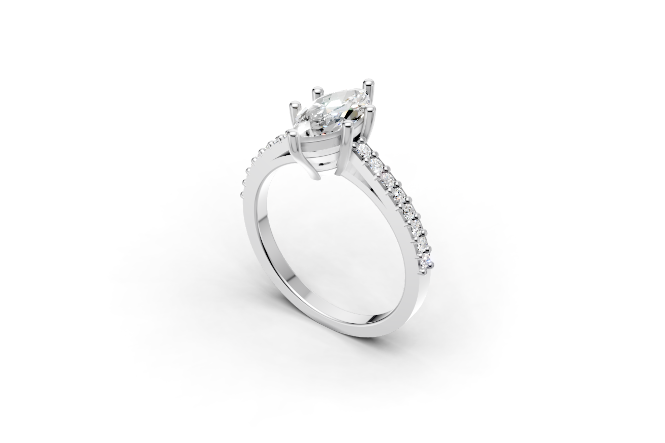 The Cathedral pave ring