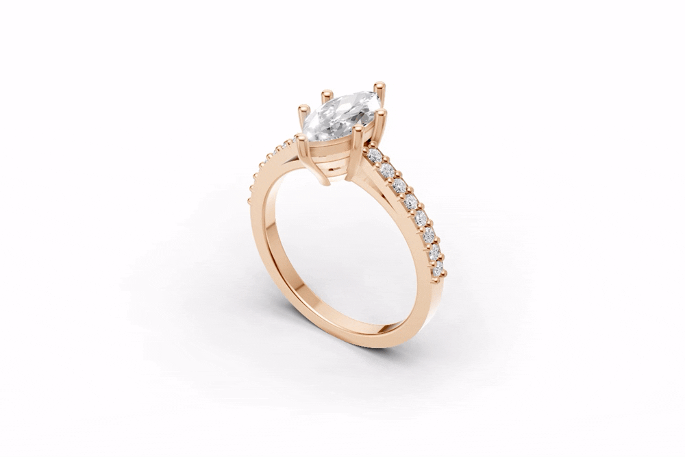 The Cathedral pave ring