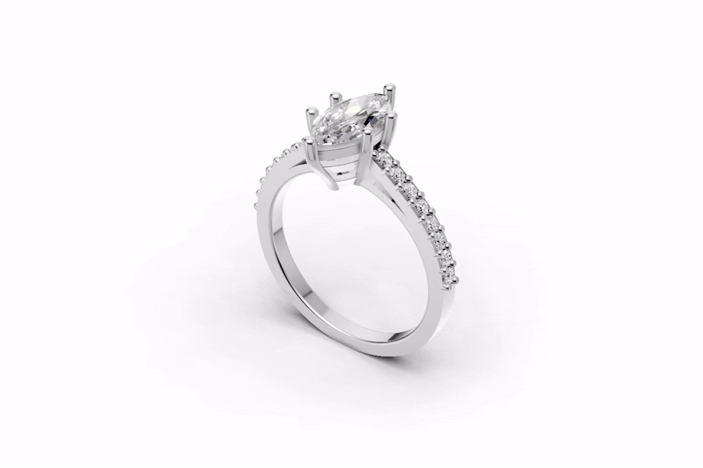 The Cathedral pave ring