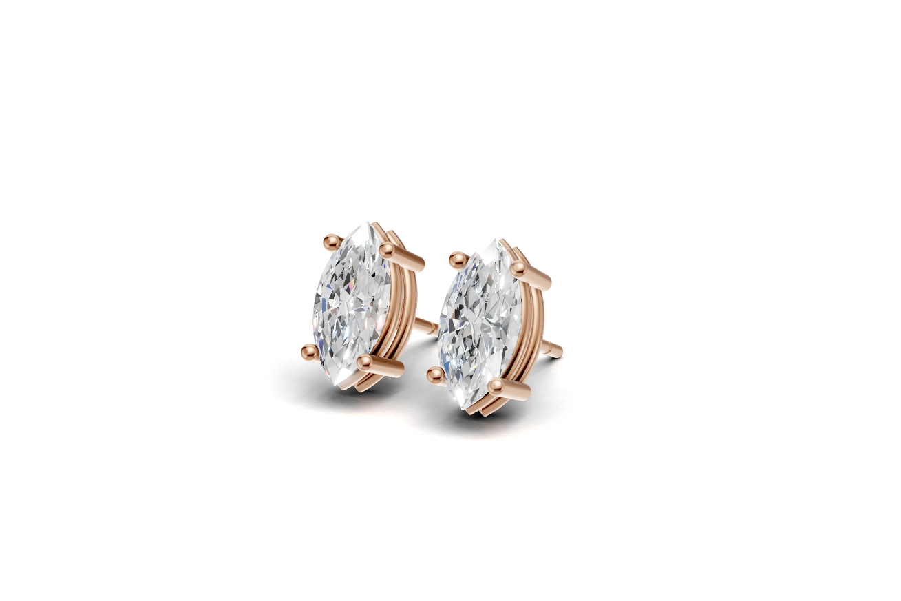 The solitaire earrings