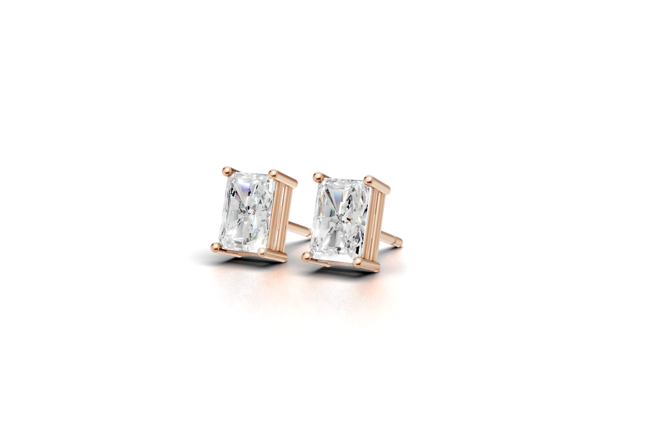 The solitaire earrings