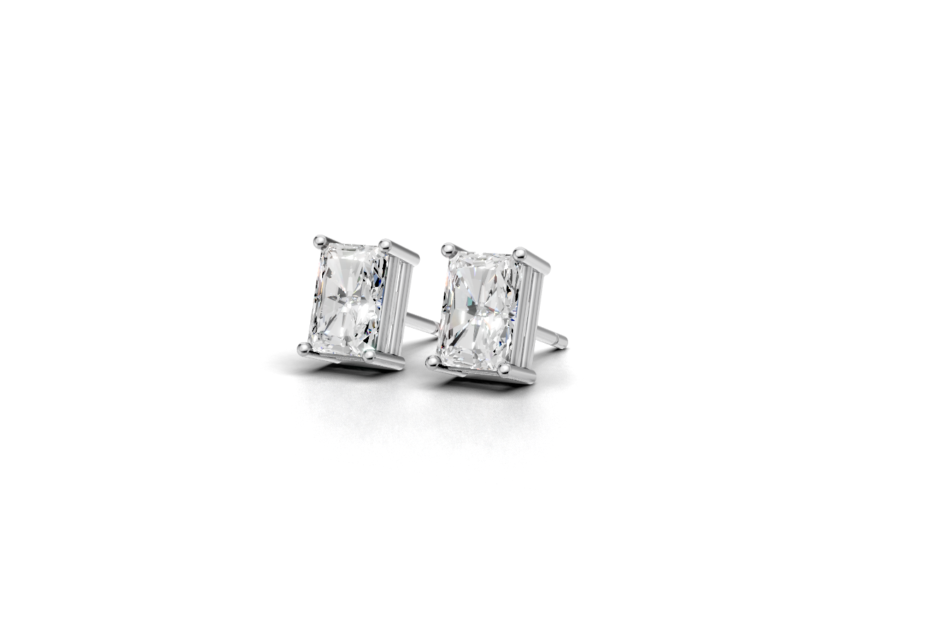 The solitaire earrings