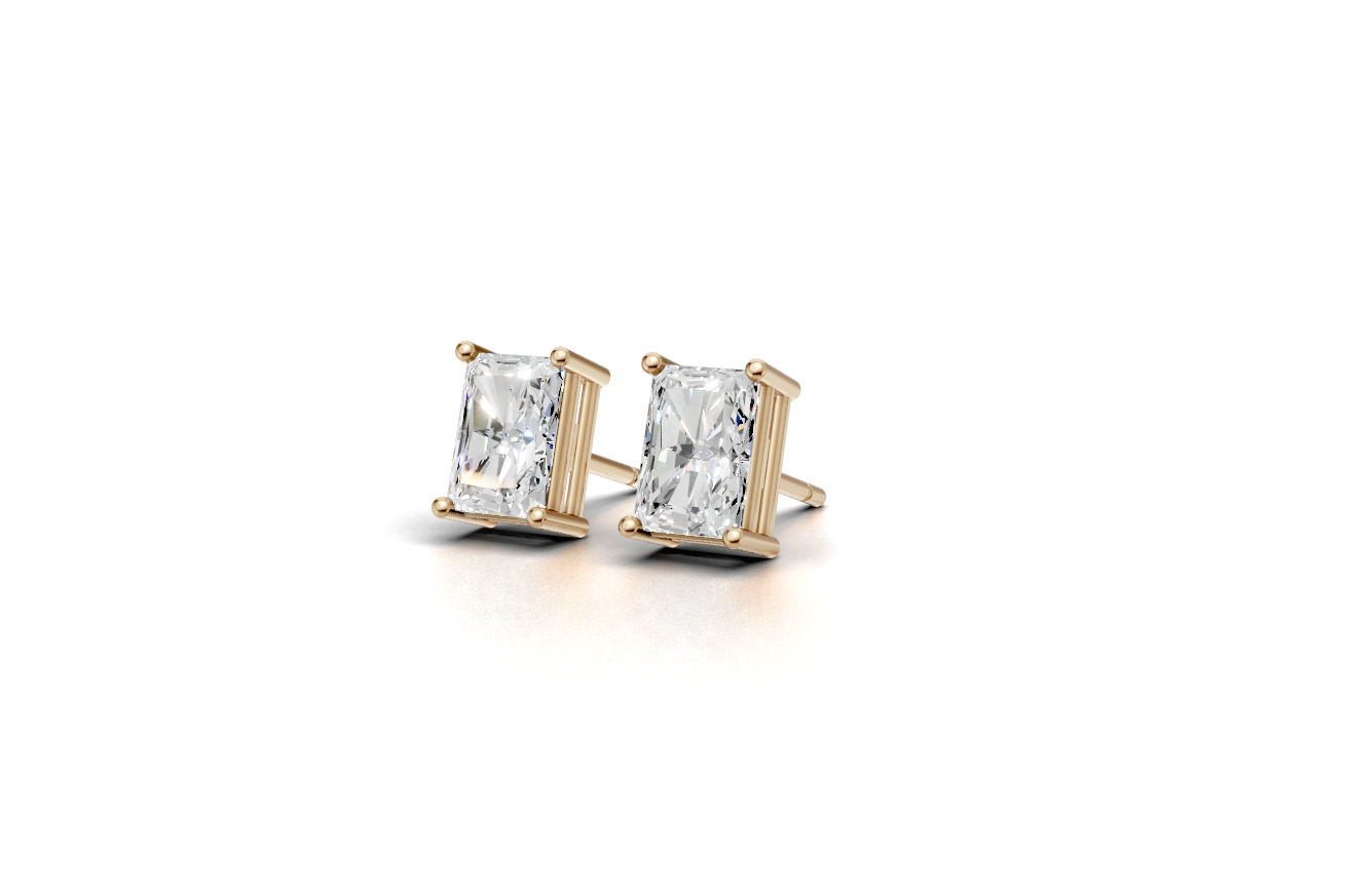 The solitaire earrings