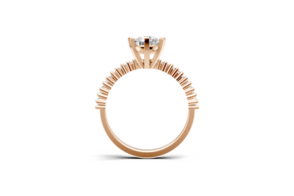 Μονόπετρο με στρογγυλή πέτρα και πλαϊνές στην γάμπα!