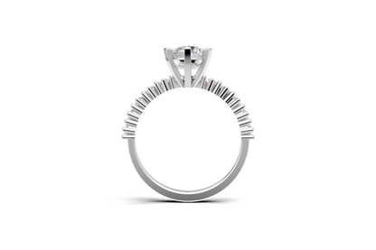 Μονόπετρο με στρογγυλή πέτρα και πλαϊνές στην γάμπα!