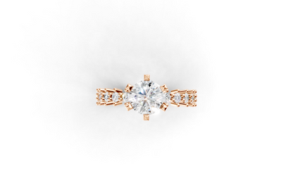 Μονόπετρο με στρογγυλή πέτρα και πλαϊνές στην γάμπα!