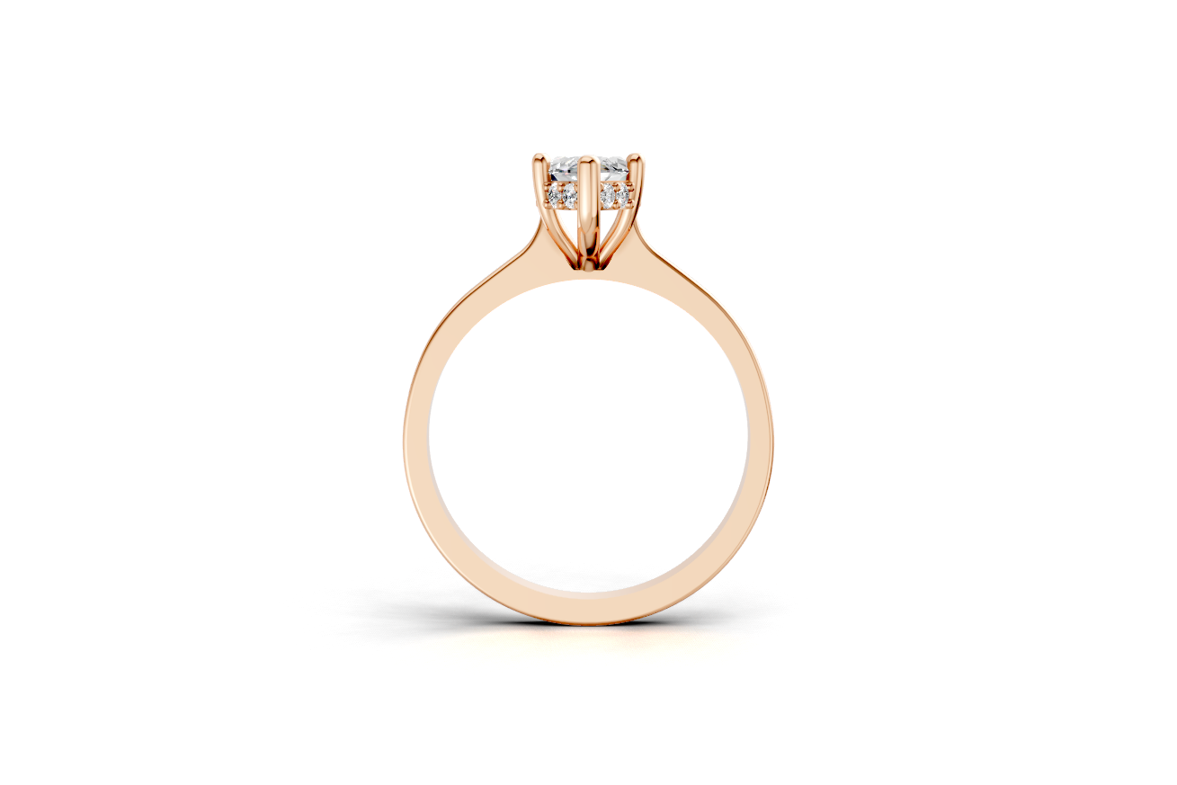 The Halo Bloom Marquise ring