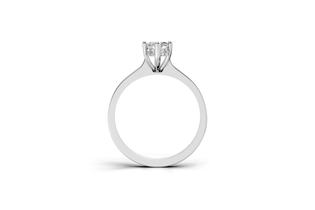 The Halo Bloom Marquise ring