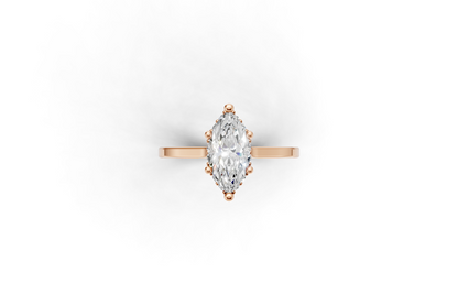The Halo Bloom Marquise ring
