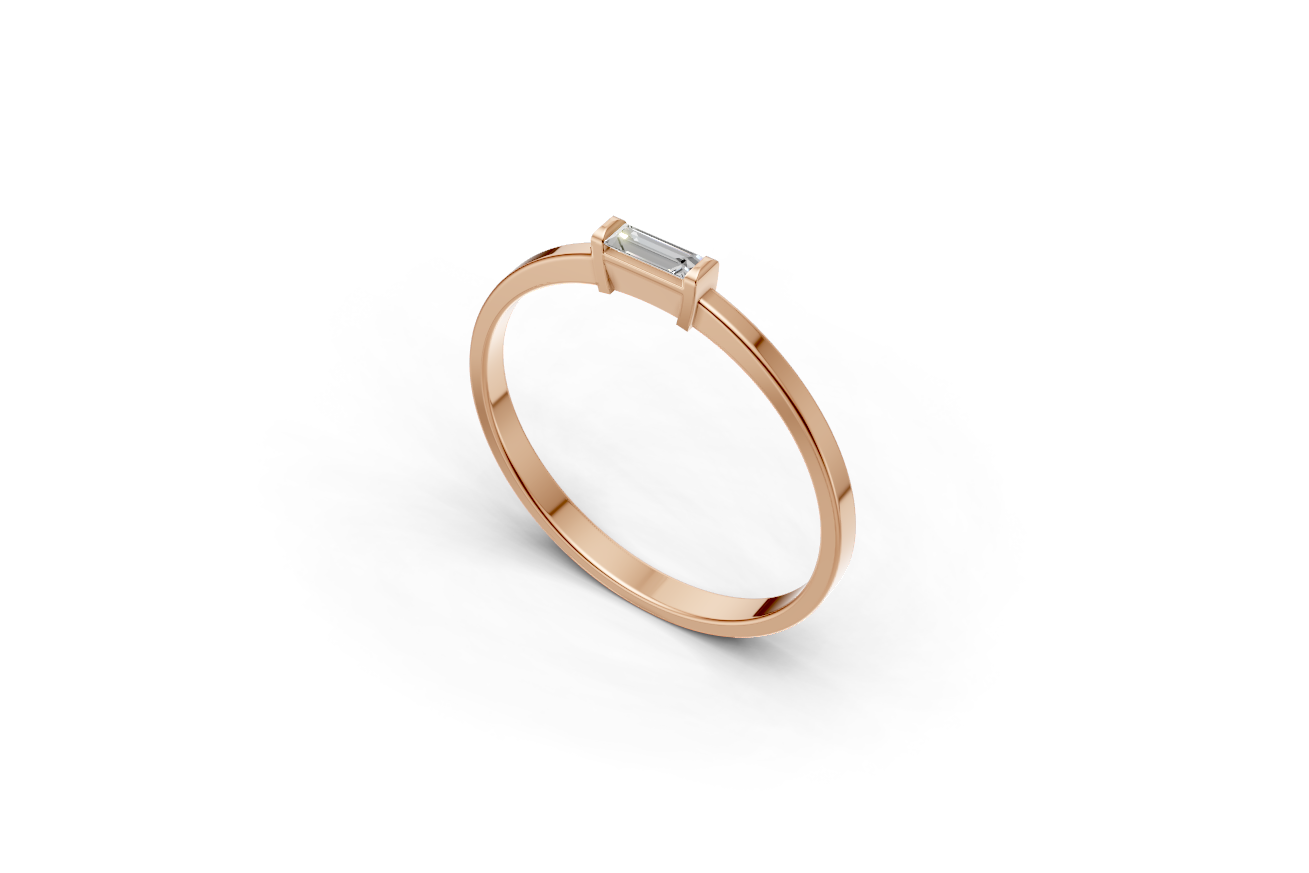 The Fancy Ring Baguette Sideways