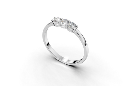 The Diamond Trinity ring