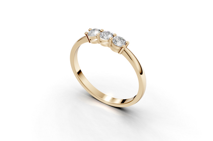 The Diamond Trinity ring