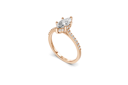 The Nova Bloom Marquise ring