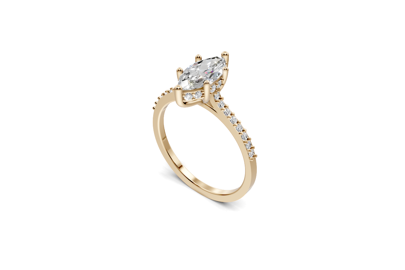 The Nova Bloom Marquise ring