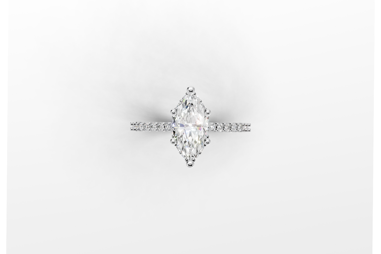 The Nova Bloom Marquise ring