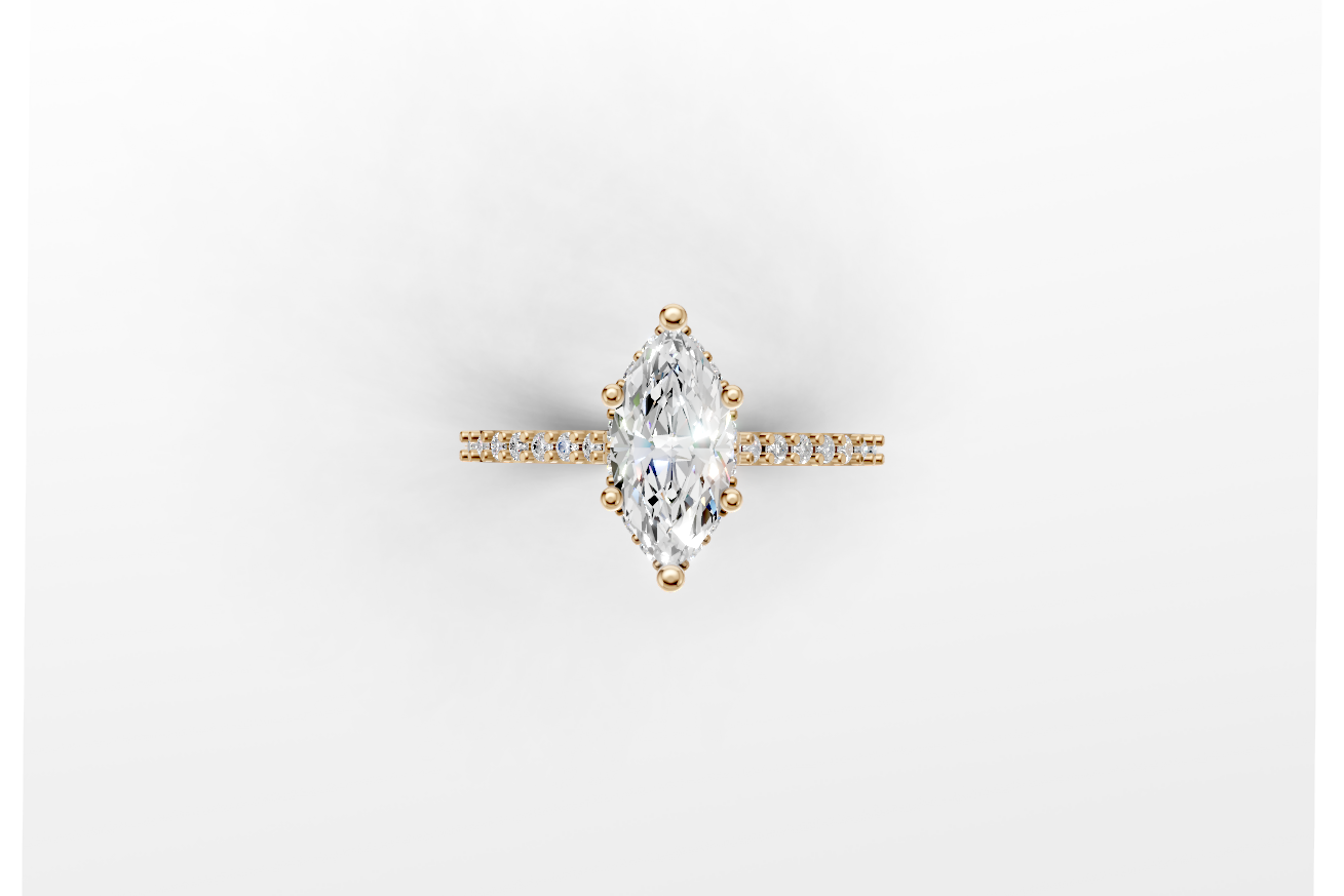 The Nova Bloom Marquise ring