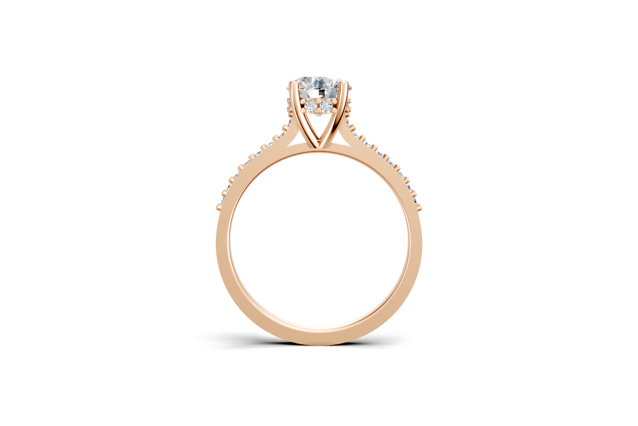 Μονόπετρο με κρυφό στεφάνη για εξτρά λάμψη!