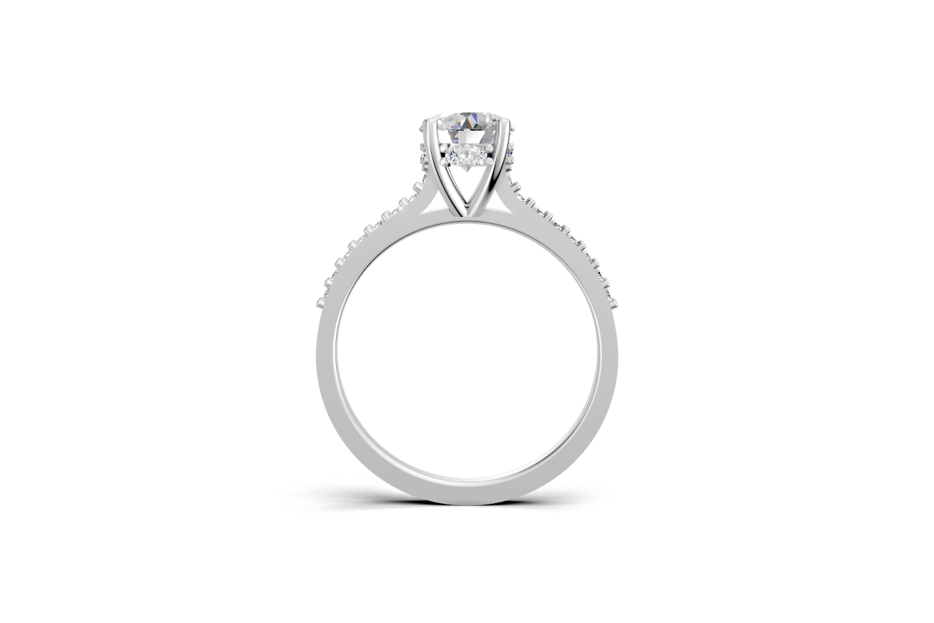 Μονόπετρο με κρυφό στεφάνη για εξτρά λάμψη!