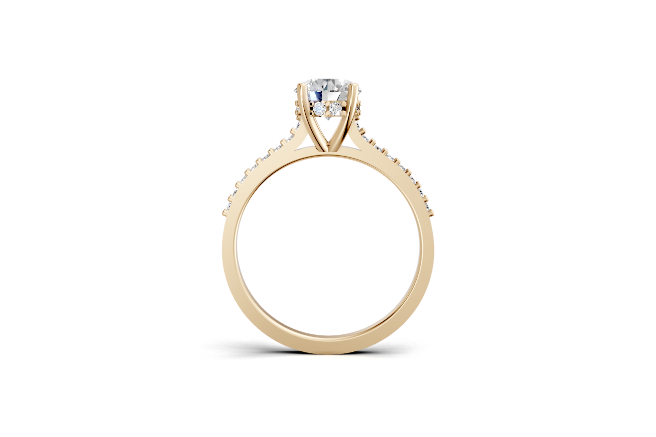 Μονόπετρο με κρυφό στεφάνη για εξτρά λάμψη!