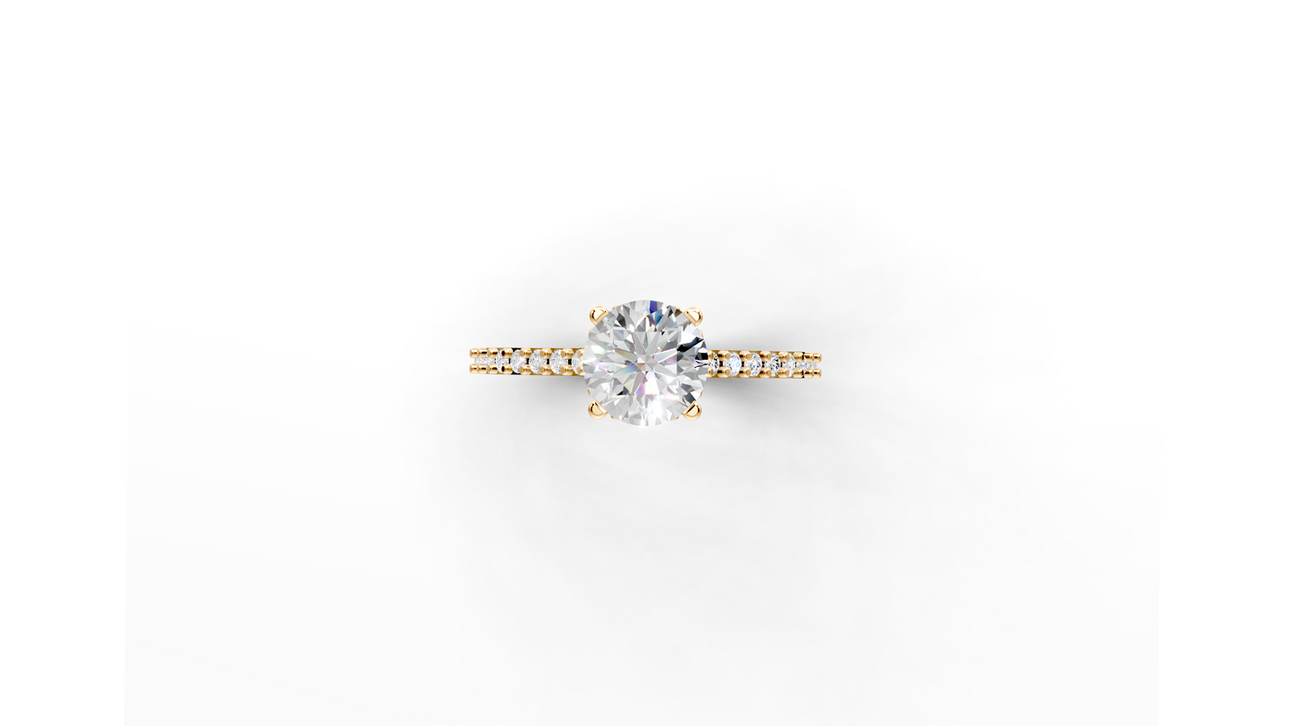 Μονόπετρο με κρυφό στεφάνη για εξτρά λάμψη!