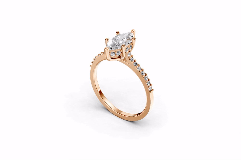 The Nova Bloom Marquise ring