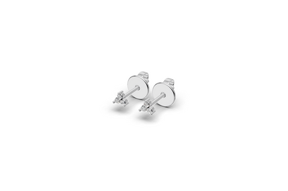 Tiny stud triangle earrings | Whisper Sparks Collection