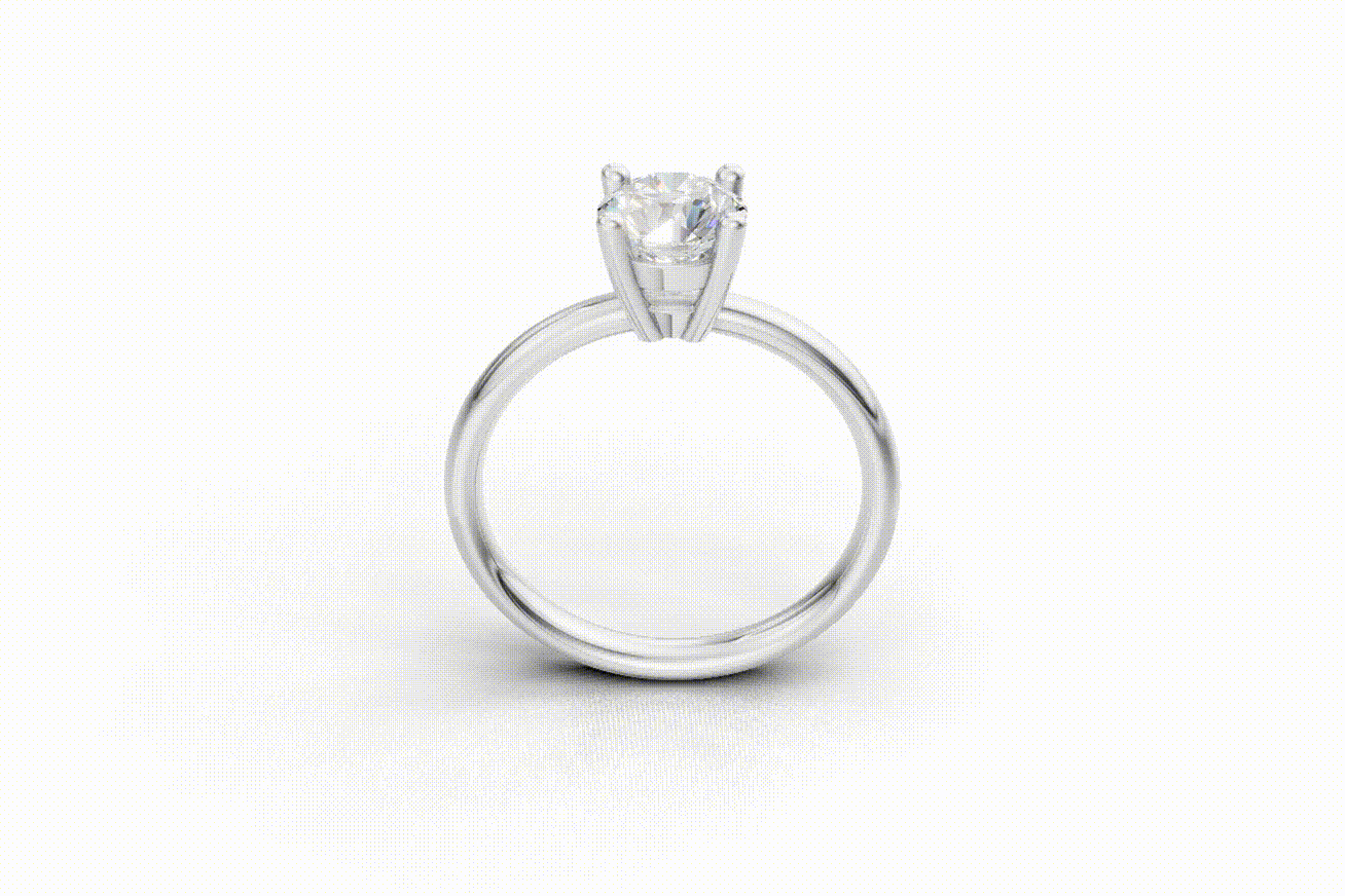 The Solitaire Round ring