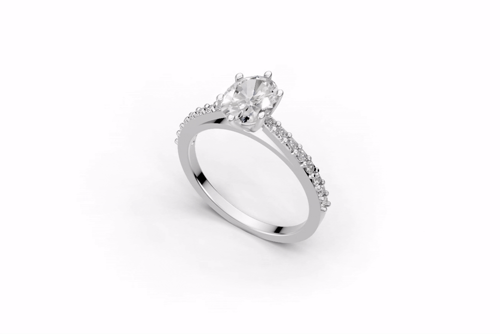The Cathedral pave ring