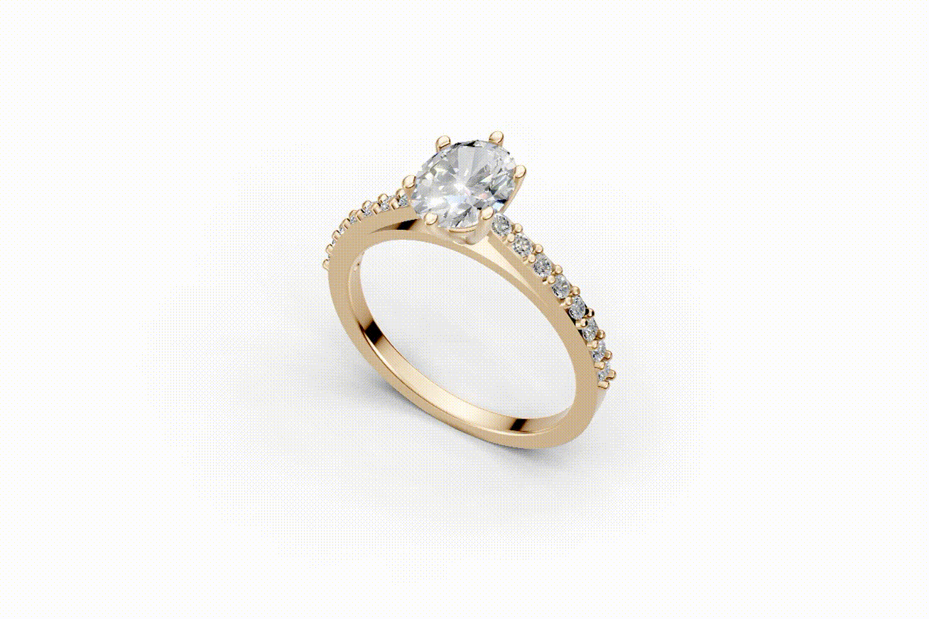 The Cathedral pave ring