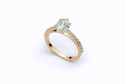 The Cathedral pave ring