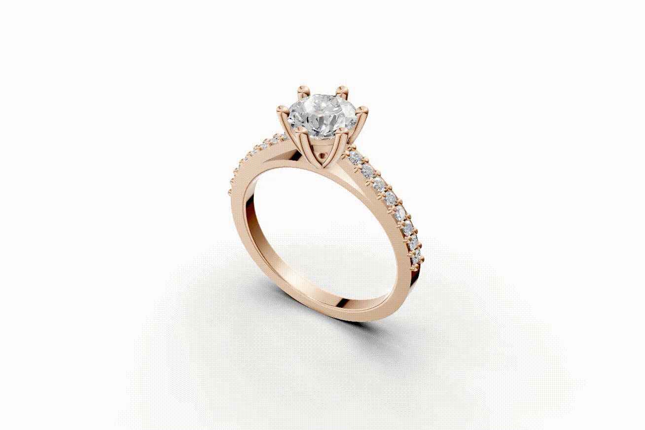 The Cathedral pave ring