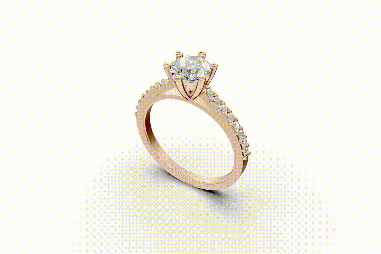 The Cathedral pave ring