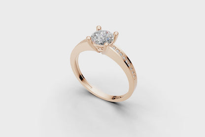 Μονόπετρο στρογγυλό με πλαϊνές εσωτερικά στην γάμπα!